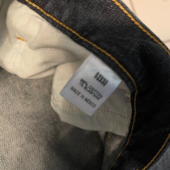 Foundry Men's 52x30 Jeans Athletic Fit Stretch Flex Denim Dark Wash Blue Jeans - Picture 3 of 3